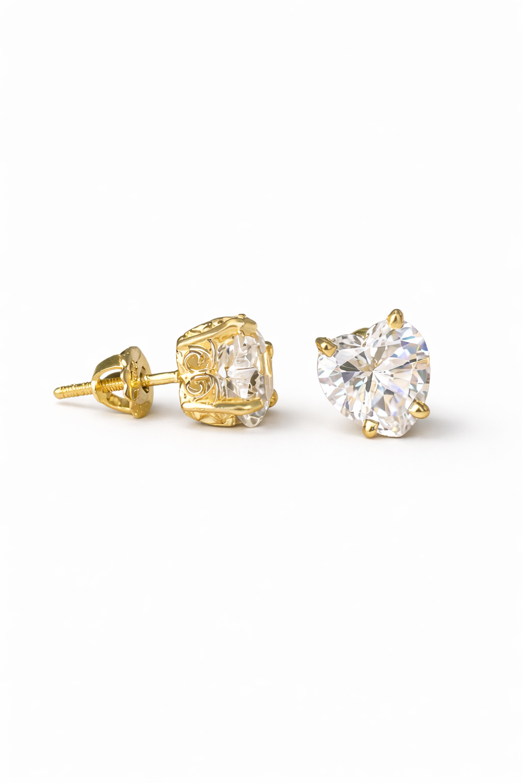 Tiny Heart Stud Earrings