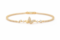 Double Butterfly Pavé Tennis Bracelet