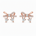 Contemporary Bow Design Stud Earrings