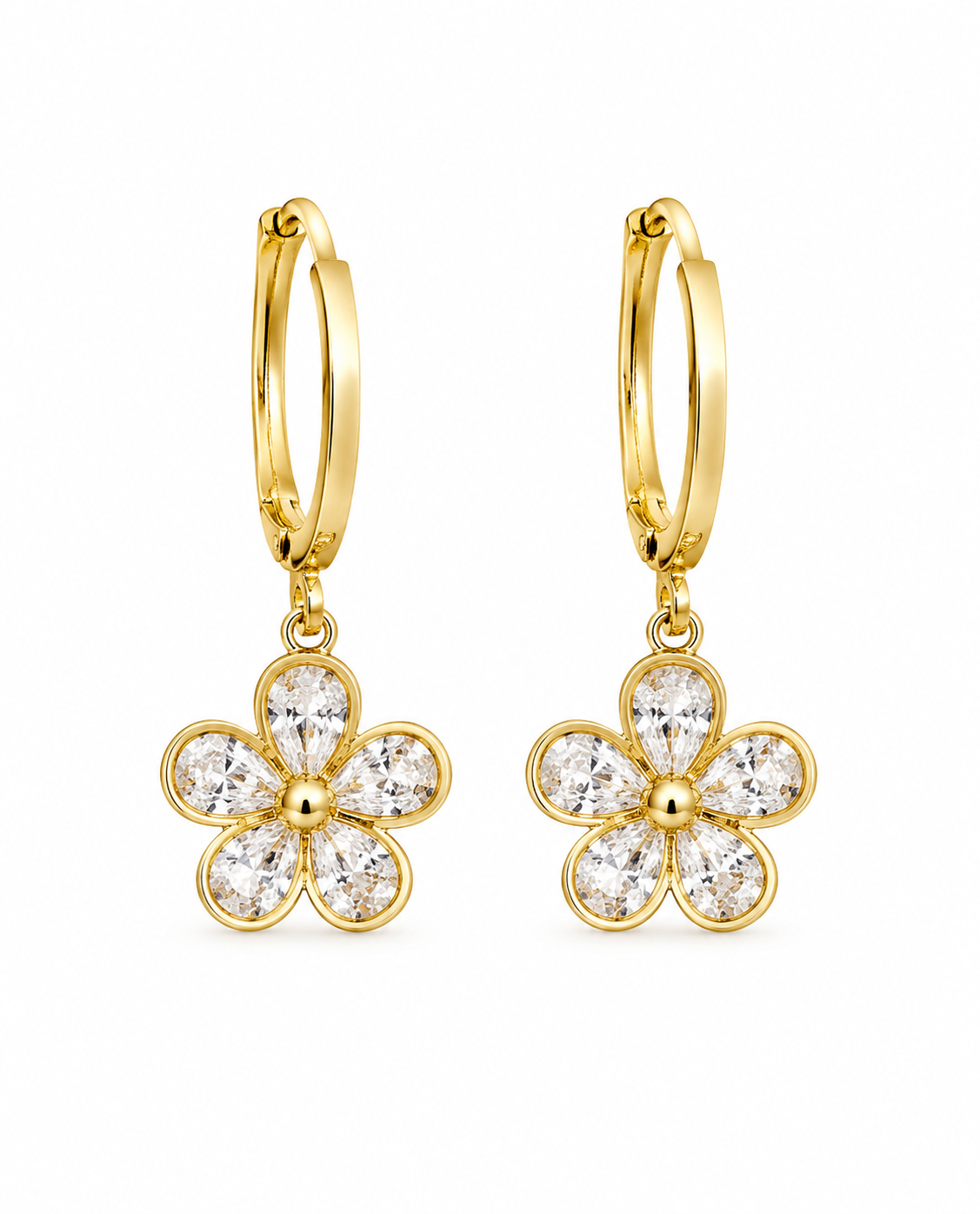Bloom Daisy Hoop Earrings