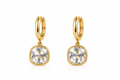 Lumina Cushion Gemstone Drop Earrings