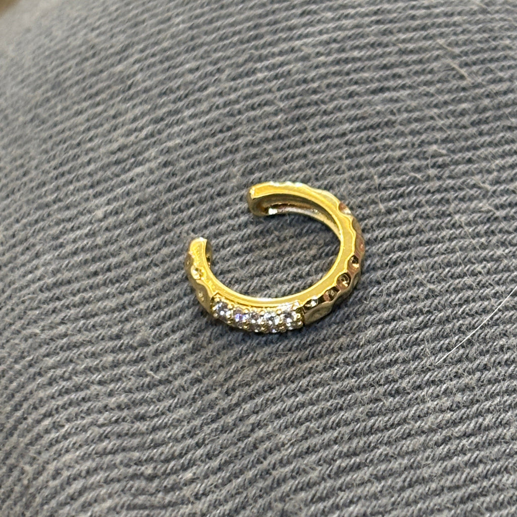 Pavé Crystal Gold Ear Cuff5