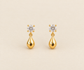 Luminary Diamond & Gold Drop Earrings