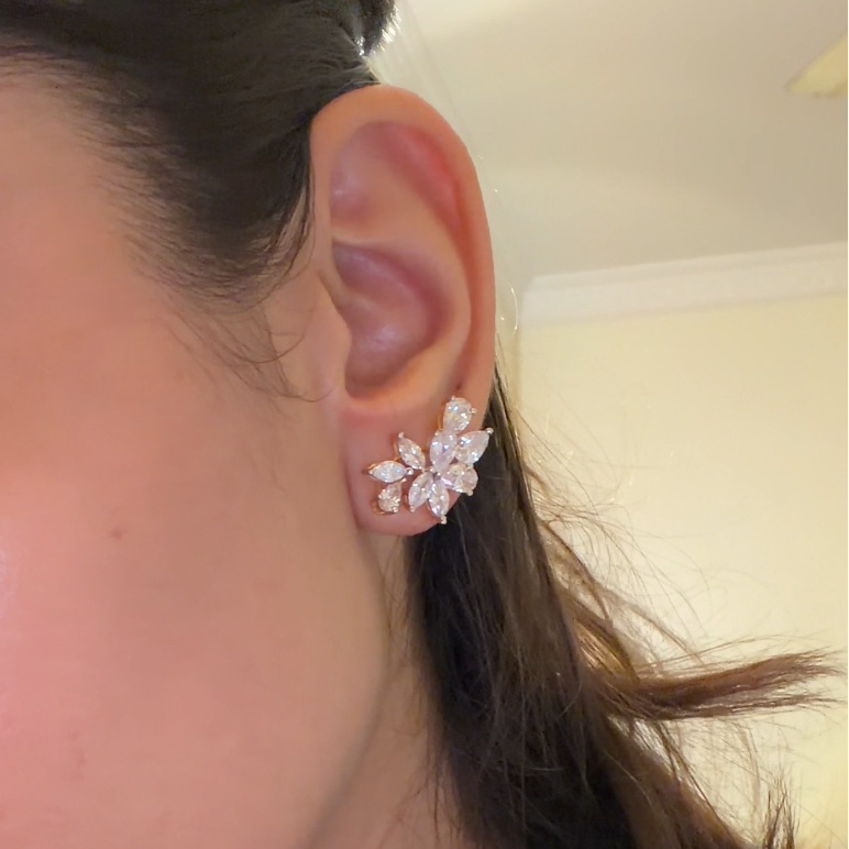 Radiant Marquis & Pear Cluster Studs