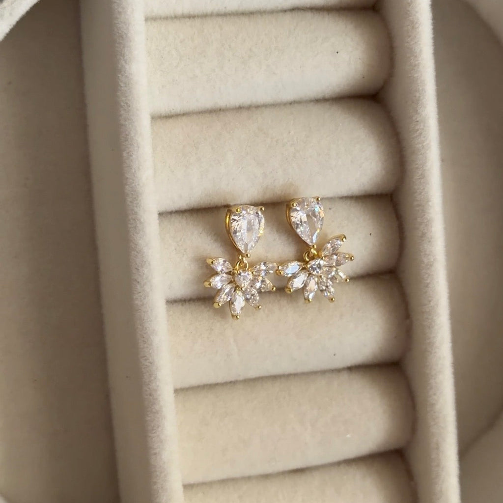 Eternal Petal Diamond Drop Earrings